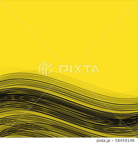 Yellow wave tire track background Yellow wave tire track background 58459146