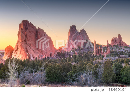 Garden of the Gods, Colorado Springs, Colorado Garden of the Gods, Colorado Springs, Colorado 58460194