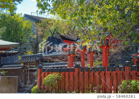 京都 今宮神社 紫野稲荷社と織田稲荷社 58460261
