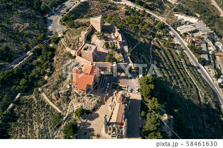 Aerial of Sanctuary of Santa Maria Magdalena 58461630