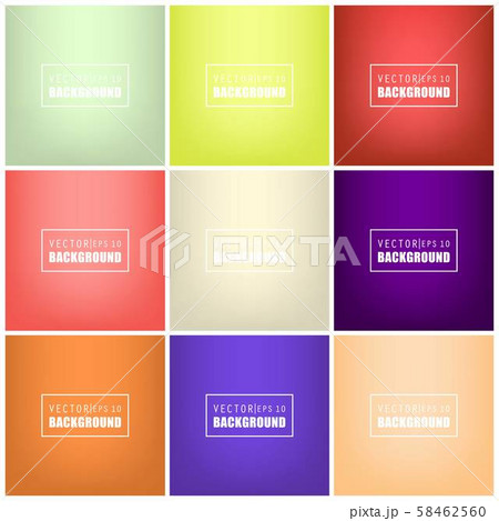 Abstract Creative concept vector multicolored blurred background set. For Web and Mobile Abstract Creative concept vector multicolored blurred background set. For Web and Mobile 58462560