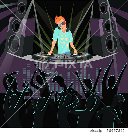 Dj Party Background Background Illustrations のイラスト素材