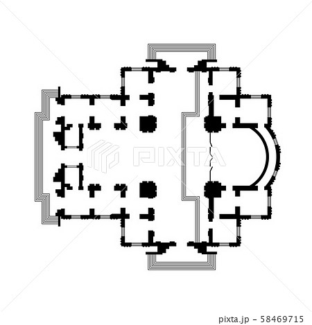 Architectural design of Orthodox Cathedral Temple. Architectural design of Orthodox Cathedral Temple. 58469715