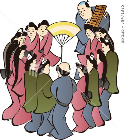浮世絵　町人　その94 58471325
