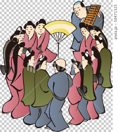 浮世絵　町人　その94 58471325