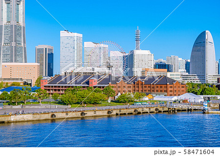 横浜みなとみらい都市風景 58471604