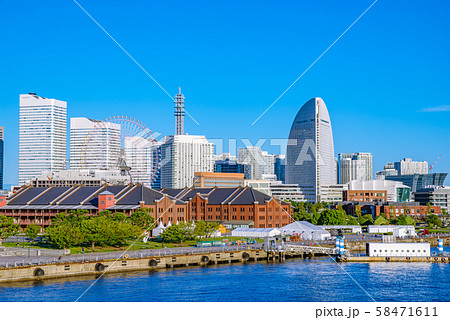 横浜みなとみらい都市風景 横浜みなとみらい都市風景 58471611