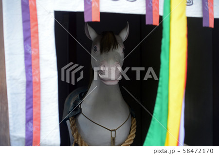 西宮神社の神馬像-1 58472170