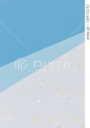 背景画像・青系和紙3枚組・5 58473242