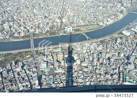 東京スカイツリーの影 東京スカイツリーの影 58473527