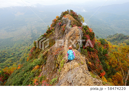 戸隠山　蟻の塔渡り　 58474220