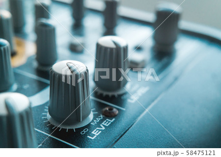 Photo of the analog audio mixer Photo of the analog audio mixer 58475121