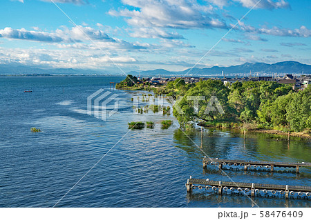 【琵琶湖大橋 展望台より】 滋賀県大津市今堅田 58476409