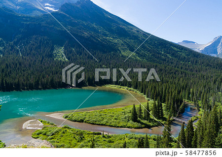 グレイシャー国立公園の写真素材