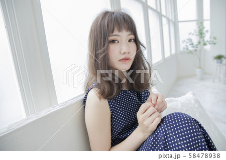 ゆるふわミディアムヘアー 日本人 ヘアスタイル ゆるふわミディアムヘアー 日本人 ヘアスタイル 58478938