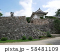 岡山城の石垣と城門 58481109