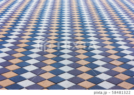 Mosaic of color stylish modern paving stones. Mosaic of color stylish modern paving stones. 58481322