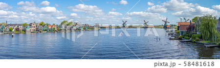 Zaandijk and Zaanse Schans in Zaanstad, province of North Holland, Netherlands. 58481618