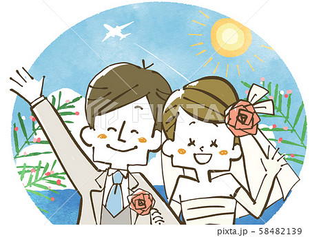 ウェディング-海外挙式-新婚夫婦 ウェディング-海外挙式-新婚夫婦 58482139