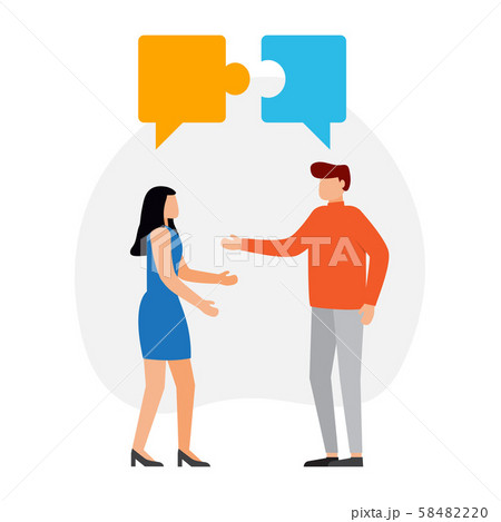 Dialogs of two businessman Dialogs of two businessman 58482220