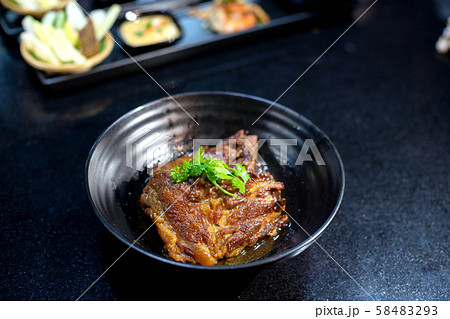 Prepare set for Thai food in dinner individual 58483293