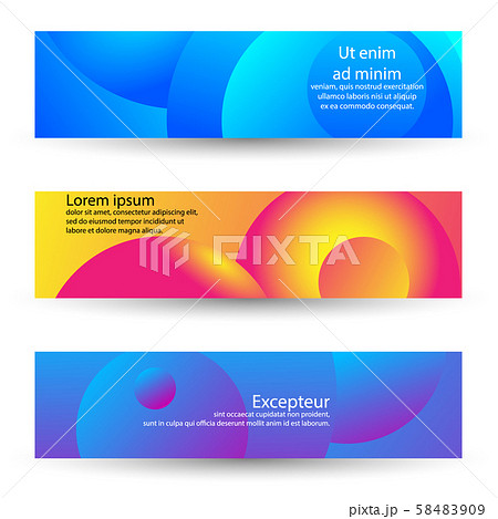 Bright colored sale advertisement templates with 58483909