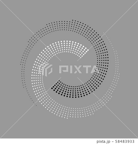 Abstract dotted vector background. Halftone 58483933