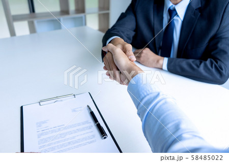 Successful business job interview, 58485022