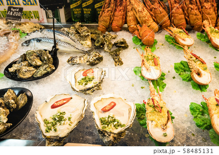 台湾夜市屋台料理 58485131