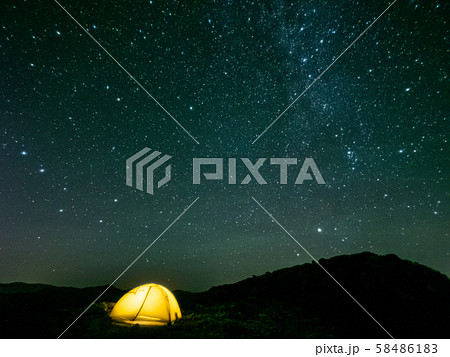 星空とテント 星空とテント 58486183