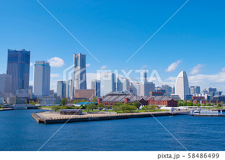 横浜みなとみらい都市風景 横浜みなとみらい都市風景 58486499