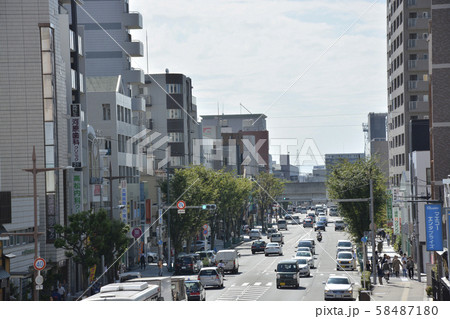 【大阪府】高槻市街地の都市風景 58487180
