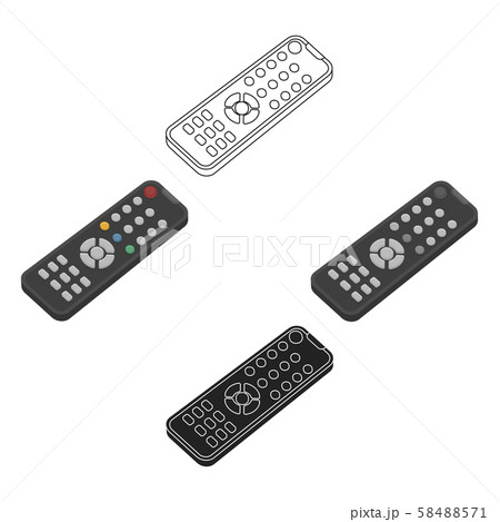 Remote control icon in cartoon,black style isolated on white background. Films and cinema symbol 58488571