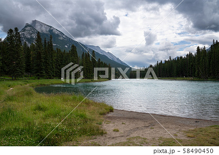Bow river, Banff National Park, Alberta, Canada Bow river, Banff National Park, Alberta, Canada 58490450