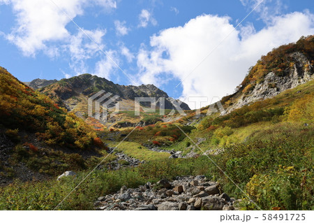 槍沢カールからの大喰岳（おおばみだけ） 58491725