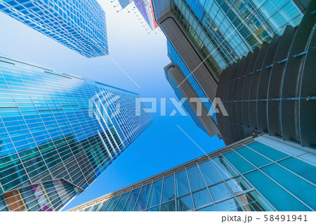 日本の東京都市景観　渋谷スクランブルスクエア(第1期開業へ)や渋谷ヒカリエ、渋谷ストリーム 58491941