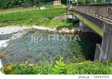 新潟県魚野川 透き通った川 新潟県魚野川 透き通った川 58495050