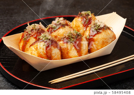 たこ焼き　青のり、鰹節　ソース 58495408