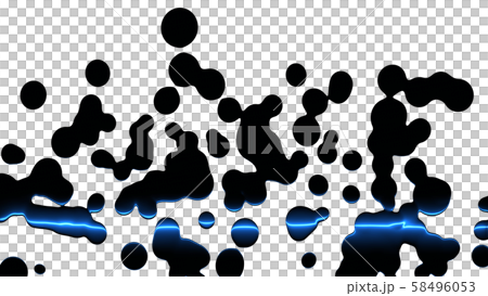 CGレーザー　液体に反射するレーザー光線 58496053