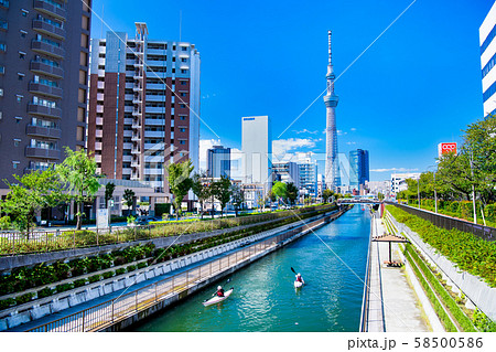 東京 スカイツリー 福神橋からの眺望 58500586