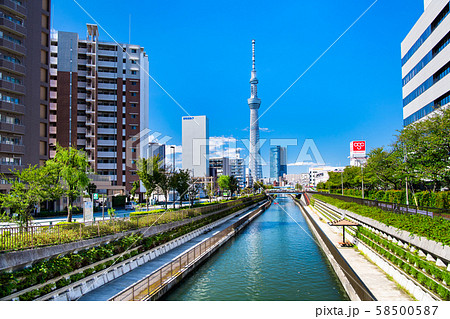 東京 スカイツリー 福神橋からの眺望 58500587