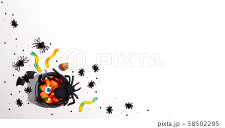 Halloween decorations with witch cauldron Halloween decorations with witch cauldron 58502295