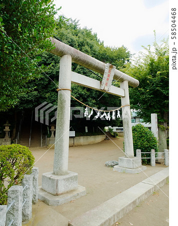 仙波浅間神社の鳥居（川越市、埼玉） 58504468