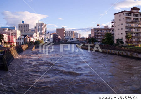 宇都宮市 2019年10月台風19号による田川の増水 宇都宮市 2019年10月台風19号による田川の増水 58504677
