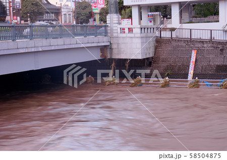 宇都宮市 2019年10月台風19号による田川の増水 宇都宮市 2019年10月台風19号による田川の増水 58504875