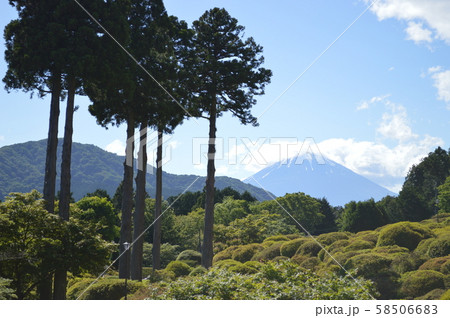 箱根、芦ノ湖から見た富士山 58506683