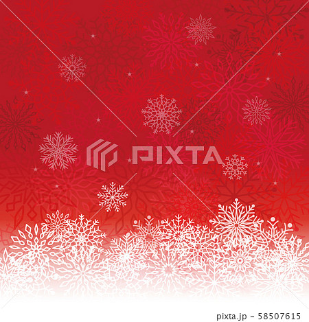 おしゃれな雪の結晶のクリスマス背景素材のイラスト素材