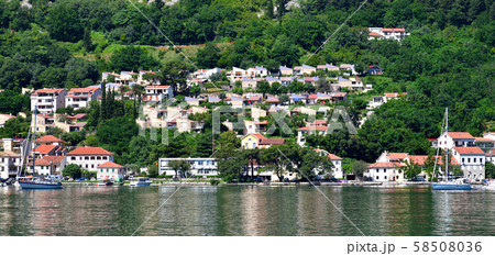 The modern part of the city with residential buildings in Kotor, Montenegro 58508036