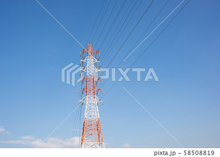 送電用鉄塔（赤白） 58508819