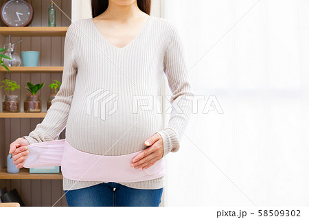骨盤ベルト　妊婦　着脱　調整 58509302